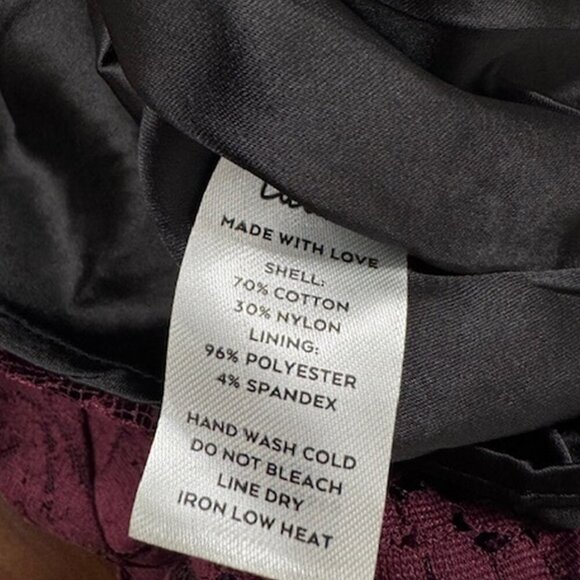 NWT Lulus Molinetto Burgundy Lace Ruffled Tiered Sleeveless Maxi Dress​ - Picture 8 of 9